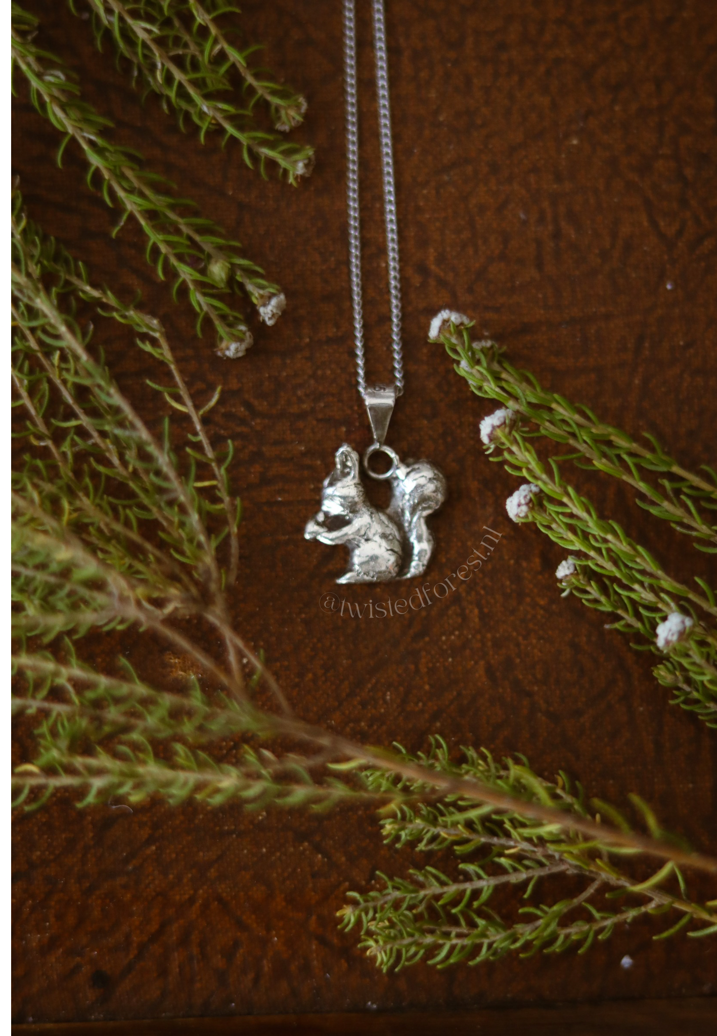 Sterling Silver Squirrel Necklace