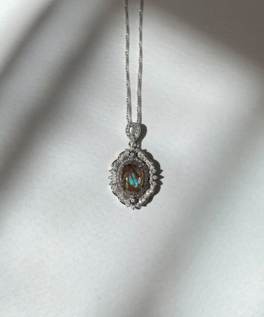Sterling Silver 1935 Butterfly Wing Fragment Necklace B