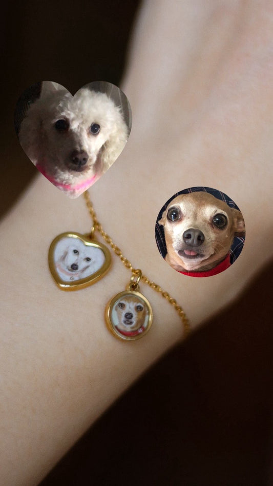 Hand-Painted Pet Charm Bracelets