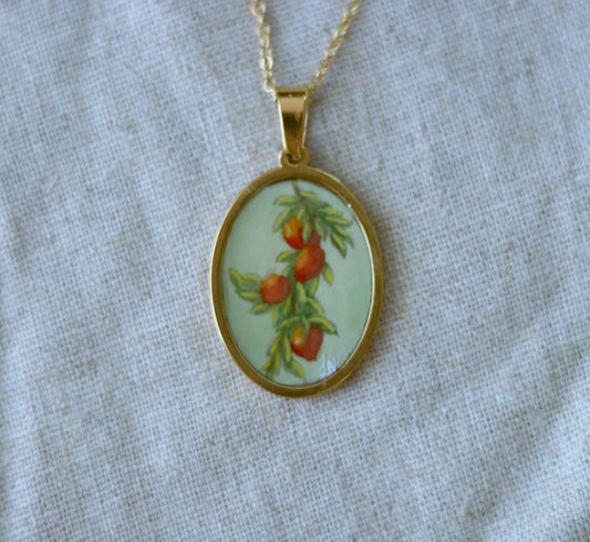 ‘Summer’s Jewel’ Hand-Painted Necklace