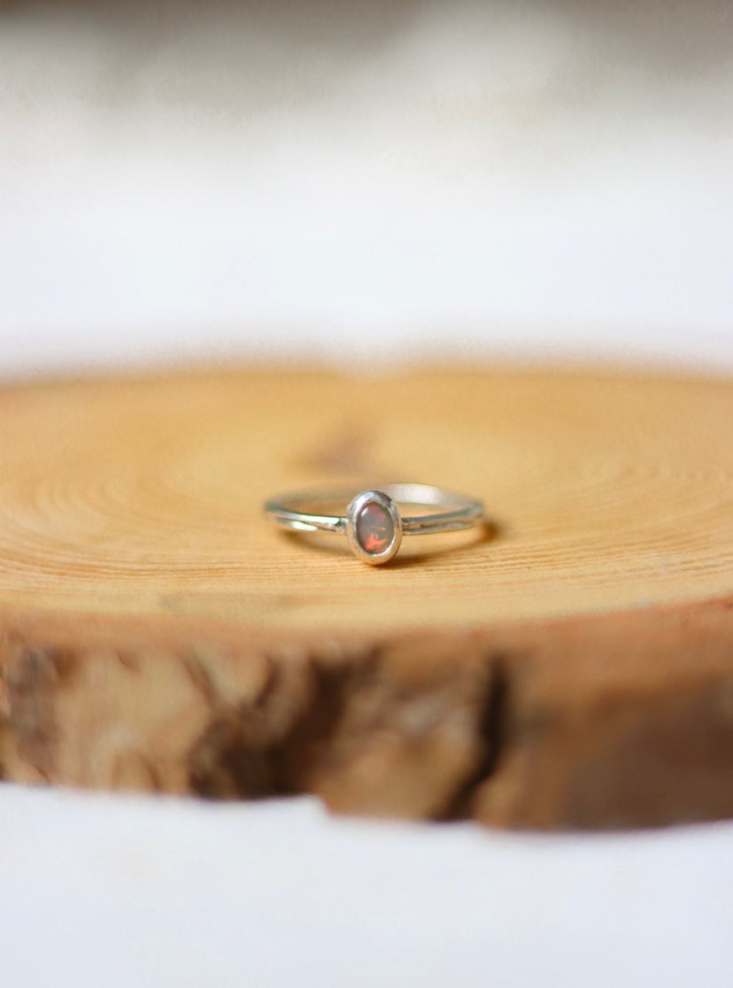 Indian Opal Sterling Silver Ring
