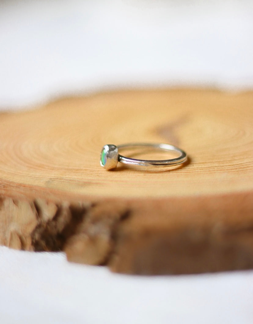 Indian Opal Sterling Silver Ring