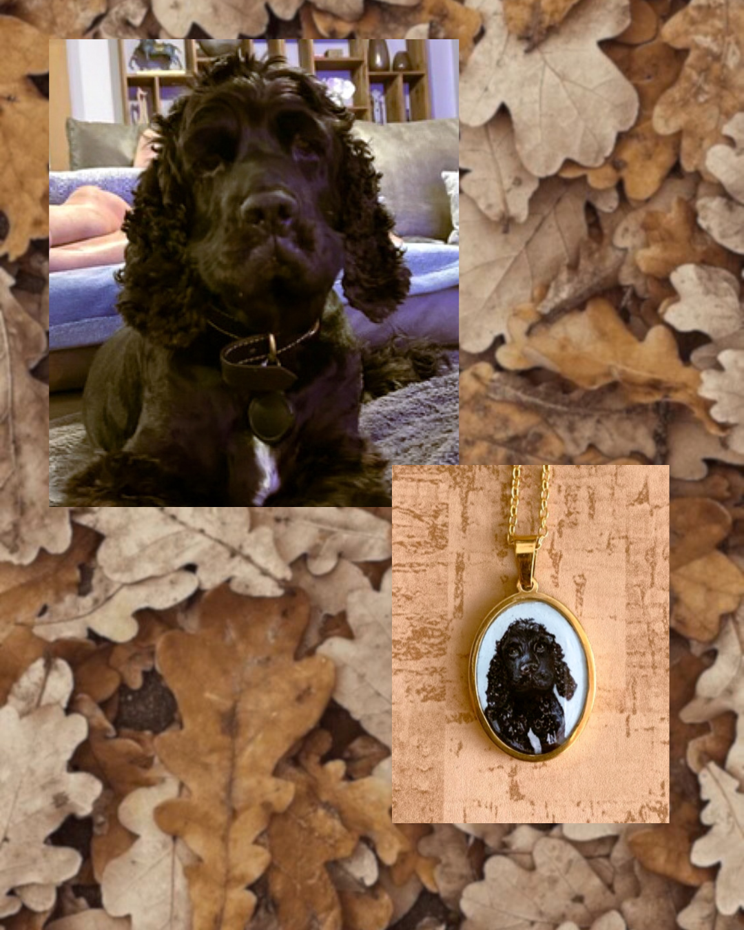 Hand-Painted Pet Portrait Necklaces