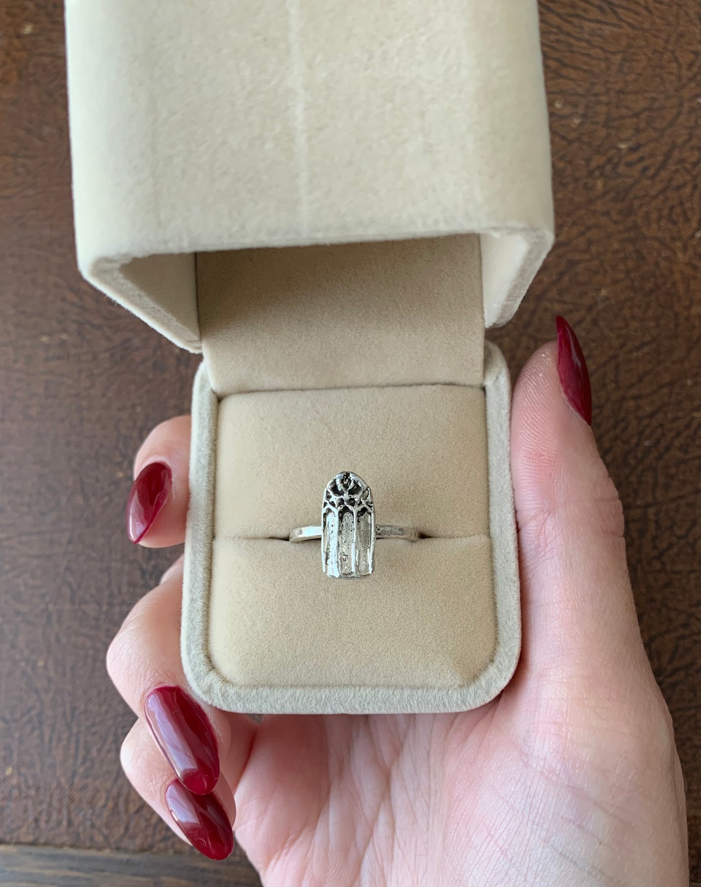 Cathedral Runes Sterling Silver Ring