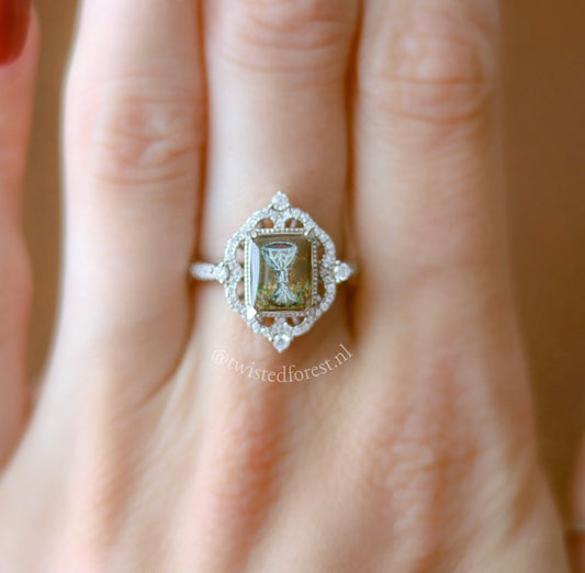 ‘Till The Last Drop’ Hand-Painted Sterling Silver Ring