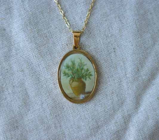 ‘Harvest’ Hand-Painted Necklace