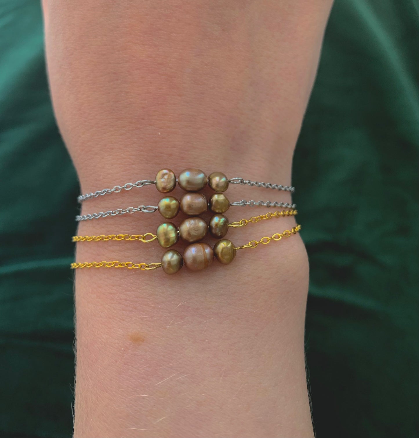 Trinity Freshwater Pearl Bracelet