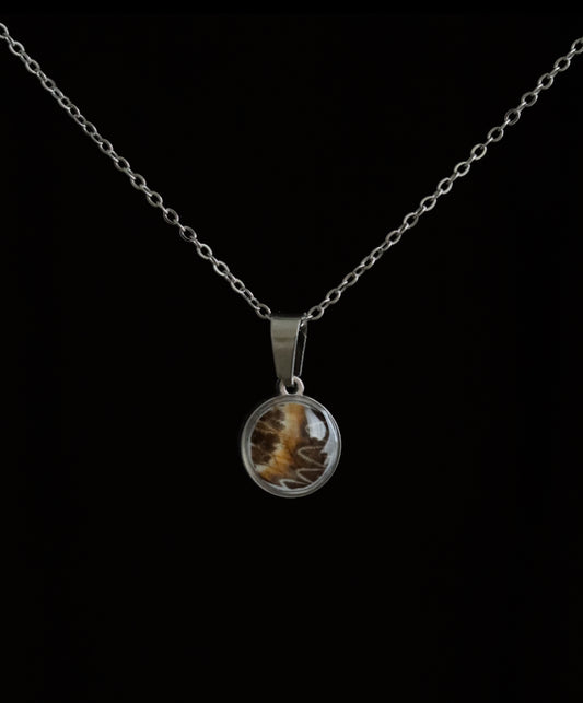 Leopard Lacewing Butterfly Necklace