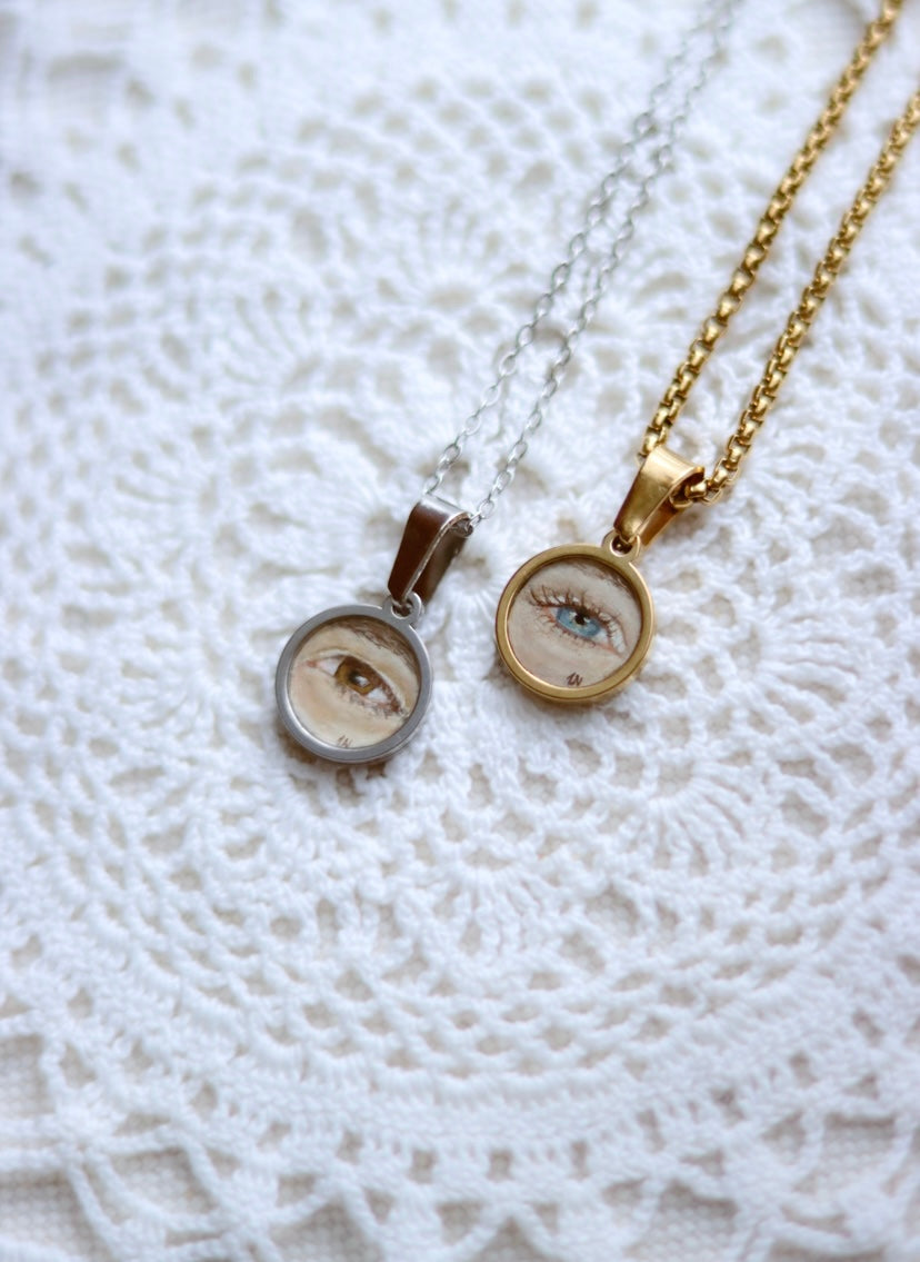 Hand-Painted ‘Lover’s Eye’ Necklaces