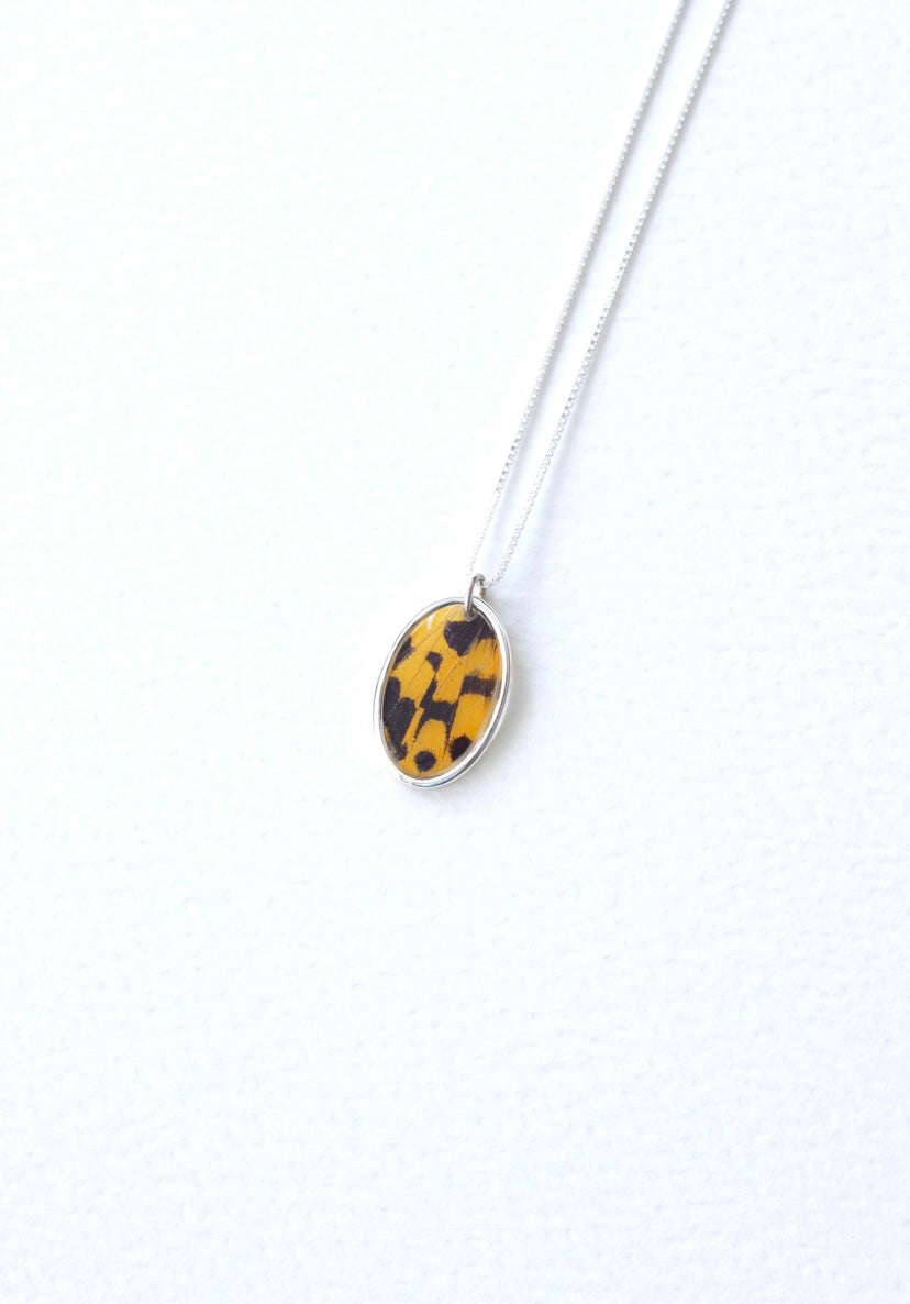 ‘False Tiger Moth’ Sterling Silver Necklace