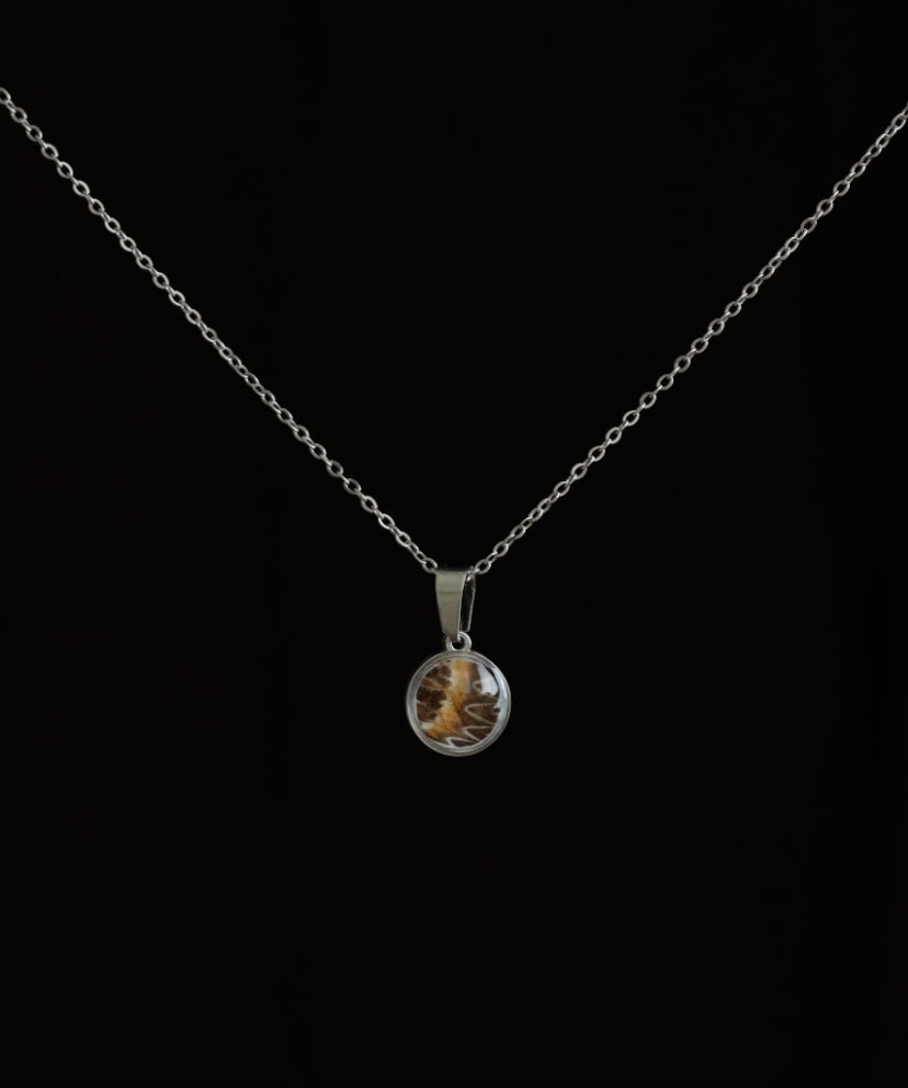 Leopard Lacewing Butterfly Necklace