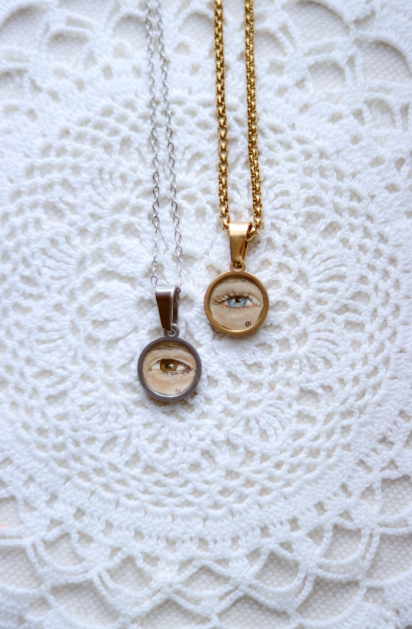 Hand-Painted ‘Lover’s Eye’ Necklaces
