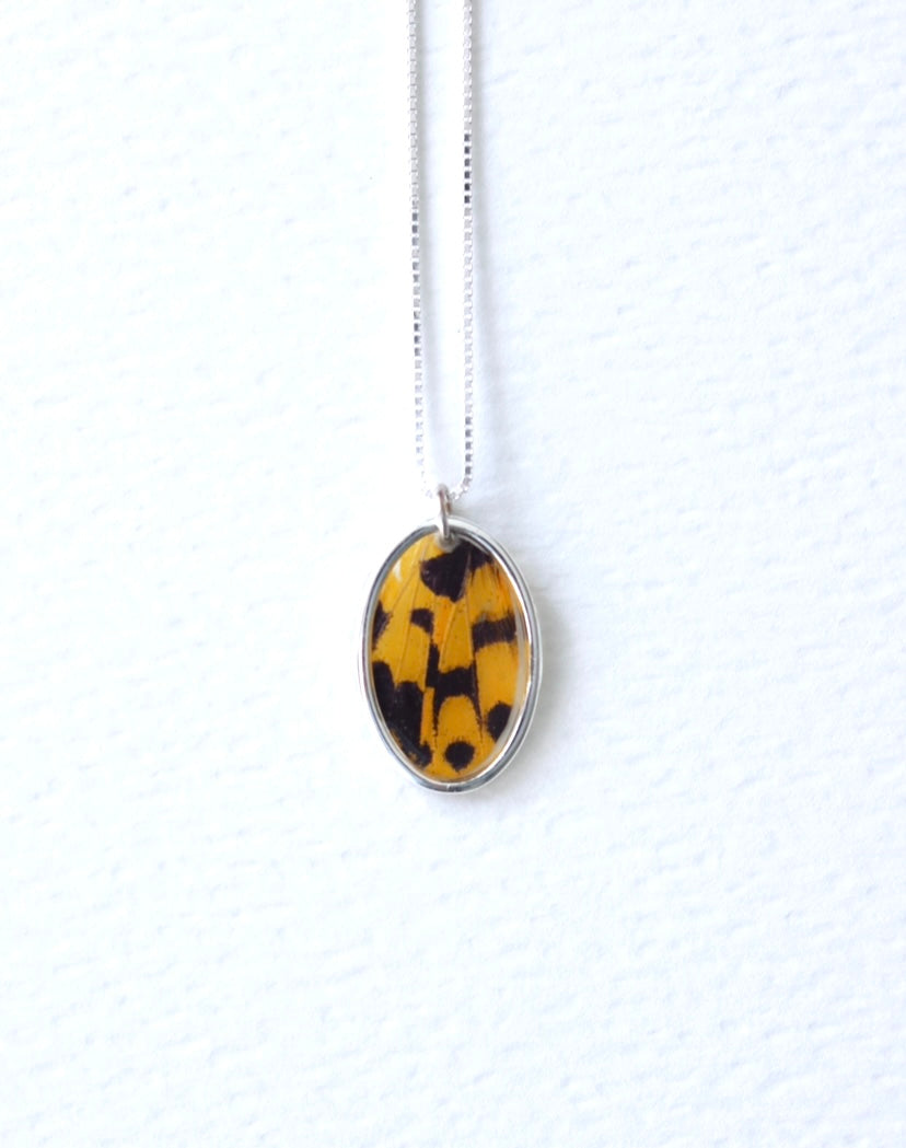 ‘False Tiger Moth’ Sterling Silver Necklace