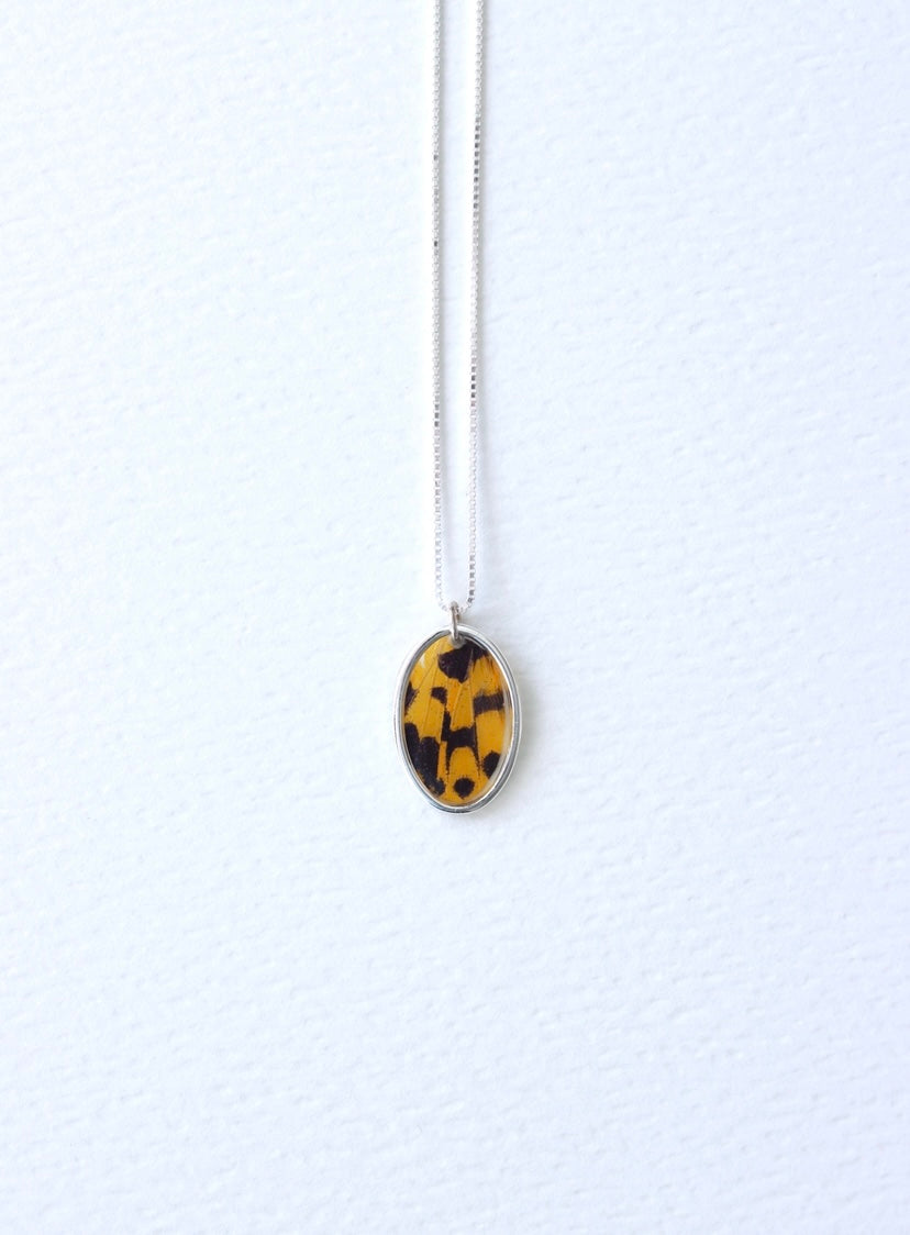 ‘False Tiger Moth’ Sterling Silver Necklace