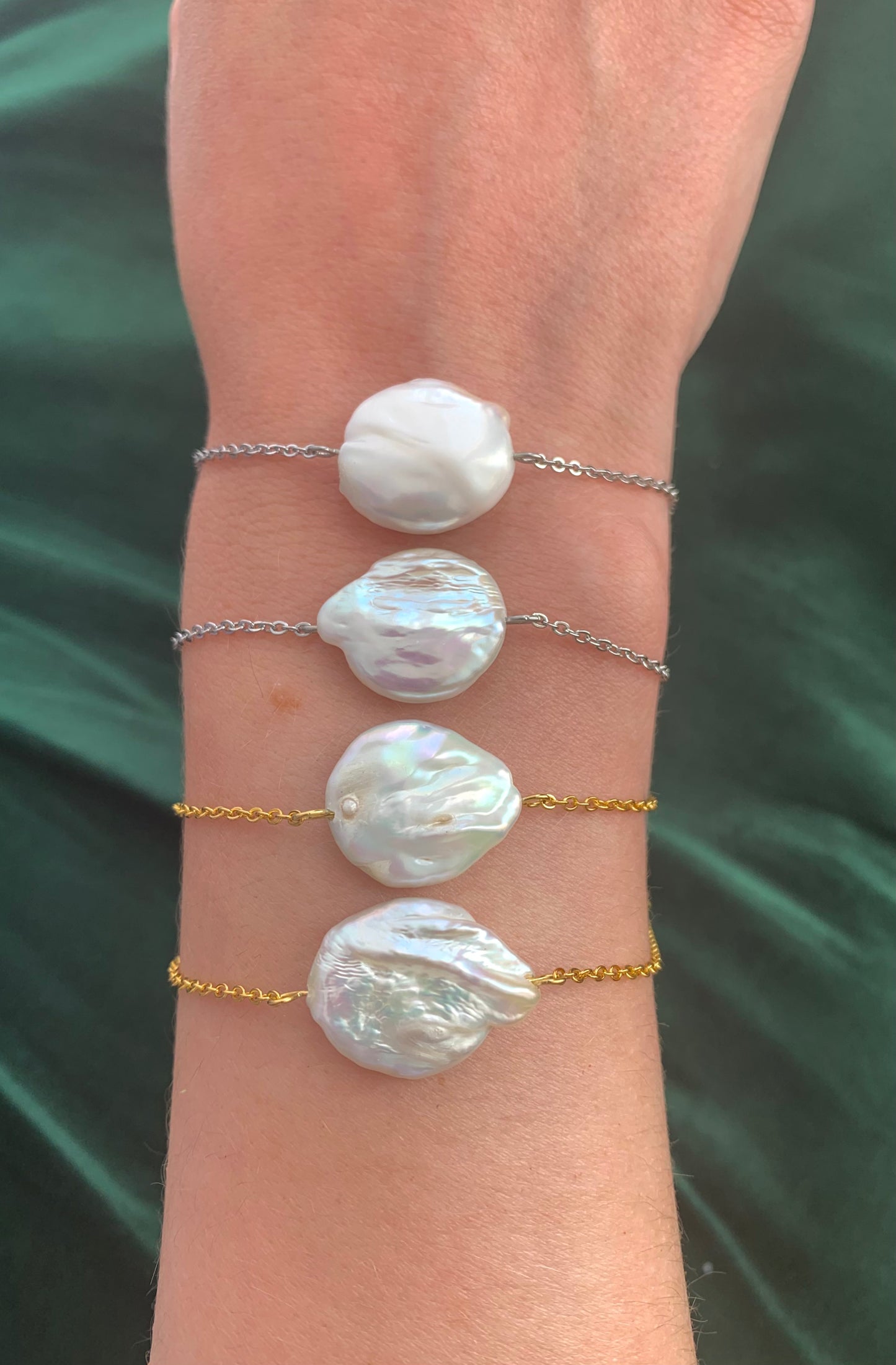 Mermaid Coin Freshwater Pearl Bracelet