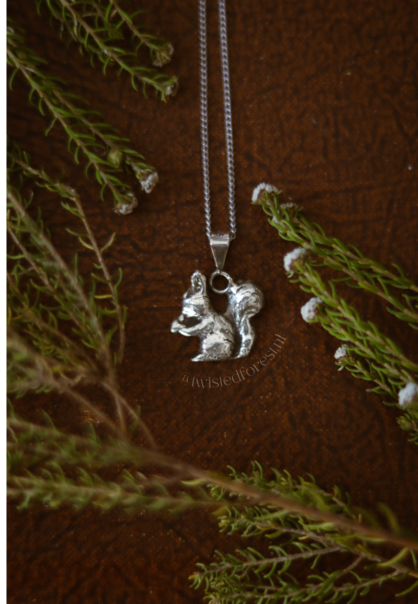 Sterling Silver Squirrel Necklace