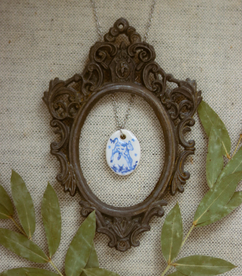 ‘Calf’ Porcelain Necklace