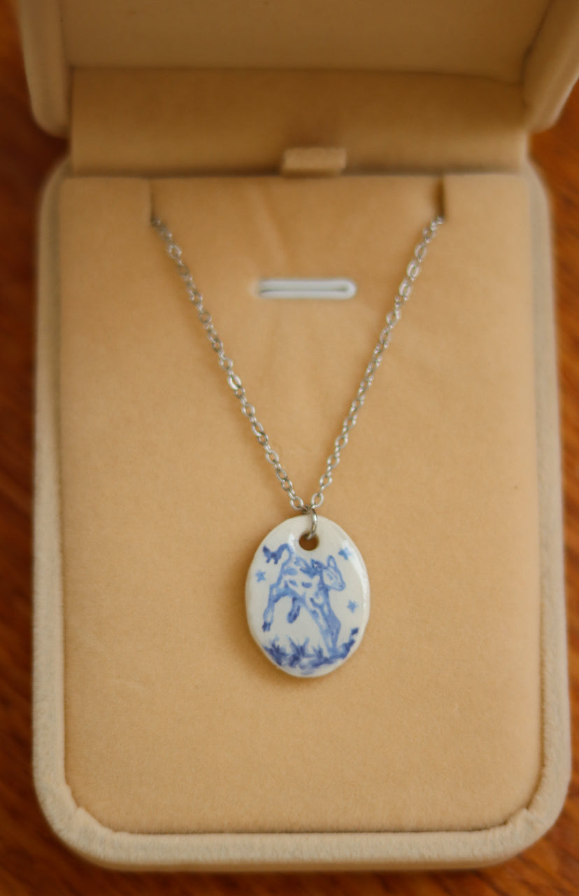 ‘Calf’ Porcelain Necklace